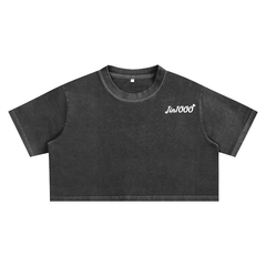 Snow Washed Crop Top