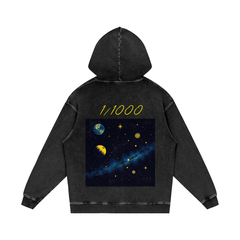 1IN1000 Unique Galaxy Unisex Pure Cotton Oversize Hoodie - 420 GSM