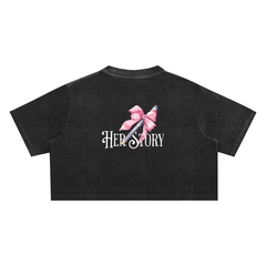 Snow Washed Crop Top