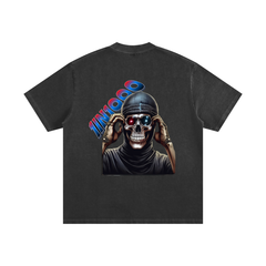 Heavyweight Vintage Washed Frayed T-Shirt